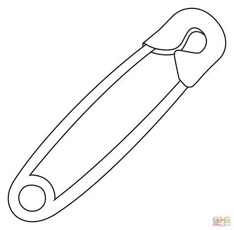 Safety Pin Emoji Coloring Page Free Printable Coloring Pages