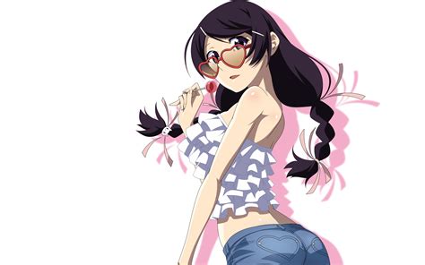 Download Tsubasa Hanekawa Anime Monogatari Series 4k Ultra Hd Wallpaper