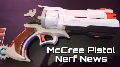 First Look Mccree Revolver Pistol From Blizzcon Nerf Rival Youtube