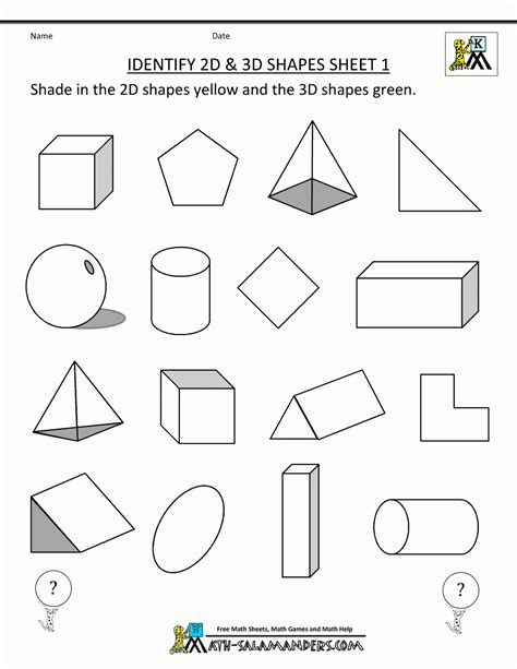 Free Printable Second Grade Geometry Worksheets Lexias Blog