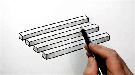How To Draw A Simple 3d Optical Illusion Youtube
