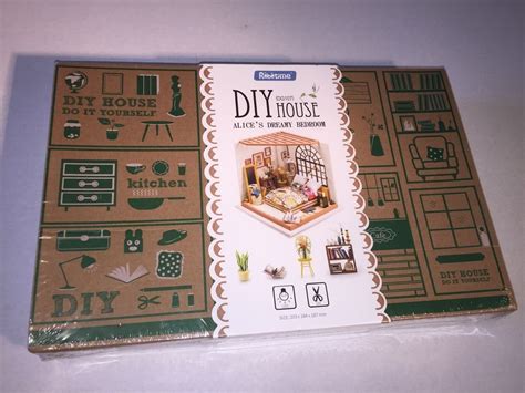 Usually this is called prefab (prefabricated) or diy (do it yourself). Robotime Dollhouse DIY House Alice's Dreamy Bedroom Do-It-Yourself Kit, DG1 New | eBay | Diy ...