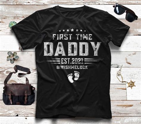 Father S Day First Time Daddy Est 2021 Promoted To Daddy Etsy