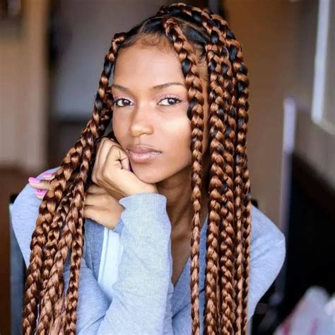 50 Beautiful Jumbo Box Braids Ideas For 2024 Thrivenaija