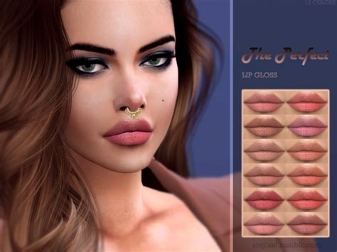 The Sims Resource The Perfect Lips By Angissi • Sims 4 Downloads
