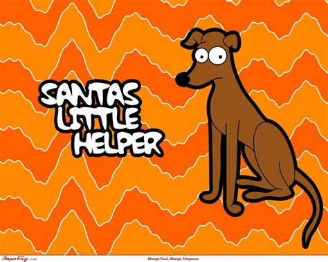 santa s little helper the simpsons wallpaper 34445011 fanpop
