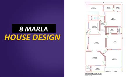 8 Marla House Map With Basement Complete Guide 8 Marla House Desgin