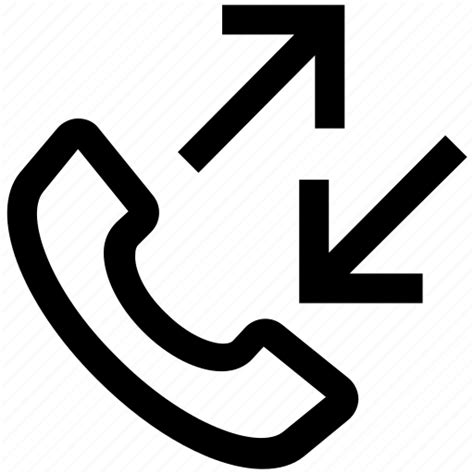 Svg Arrows Calls Incoming Outgoing Phone Telephone Icon