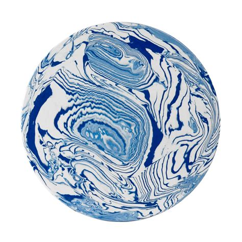 Marbled Blue And White Ceramic Platter By Nom Living