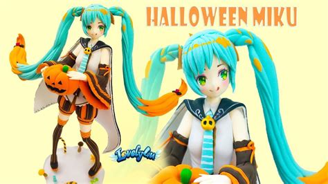 Lovely4u Vo62 Diy Halloween Hatsune Miku Clay Figure Miku Piano