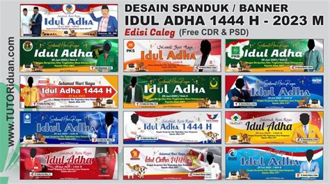Free Desain Banner Spanduk Idul Adha H Edisi Caleg CDR PSD TUTORiduan Com