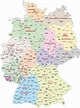 Mapa de Alemania - Alemania Destinos