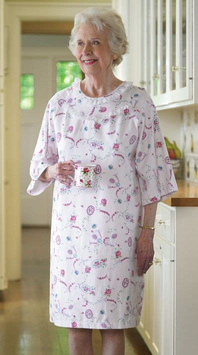 Budget Flannel Open Back Nightgown 2x Only Night Gown Nightgowns For Women Old Lady Nightgown