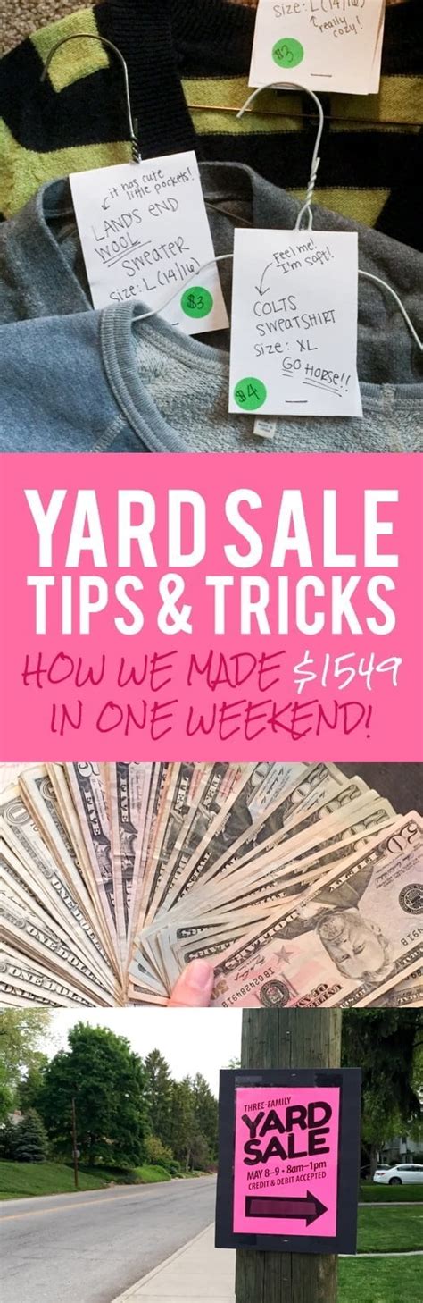 Yard Sale Tips And Tricks How We Made 1549