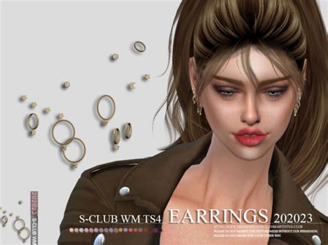 Earrings 202023 By S Club From Tsr • Sims 4 Downloads