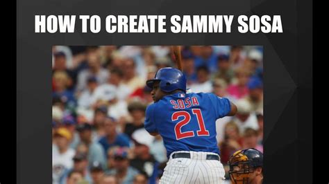 Mlb The Show 16 How To Create An Accurate Sammy Sosa Youtube