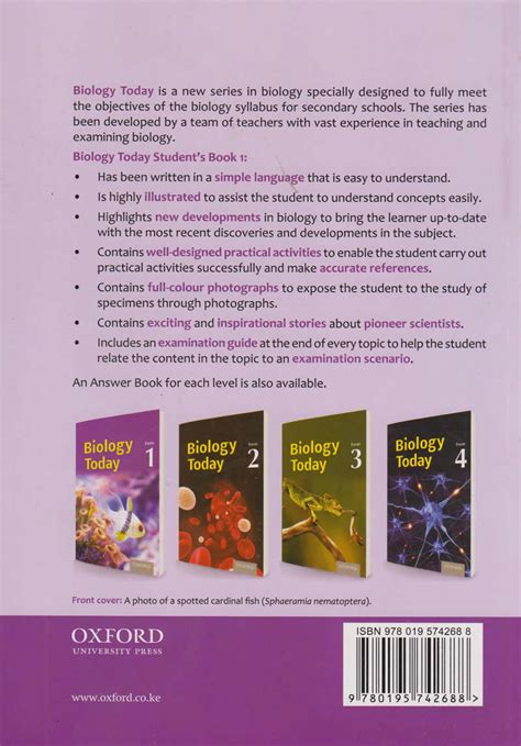 A textbook for key stage 2 and com Biology Today Form 1 | Text Book Centre