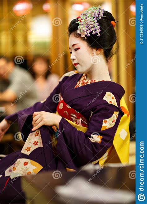 maiko at japanese festival editorial photo 10224985