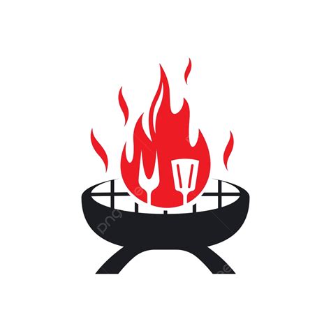 Hot Grill Logo Images Illustration Barbecue Cook Logo Vector Barbecue