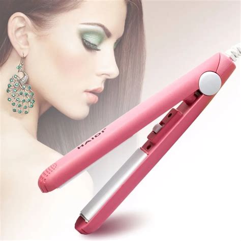 1pc Mini Size Professional Ceramic Electronic Hair Roll Straighteners