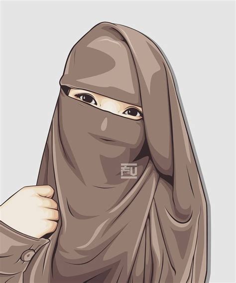 Contoh Gambar Kartun Muslimah