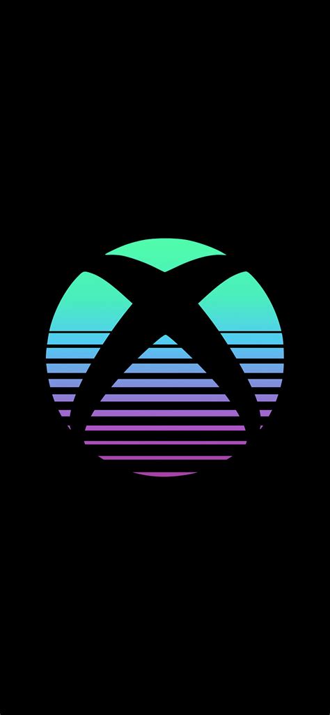 Xbox Logo Black Background Amoled Gradient Technology Xbox
