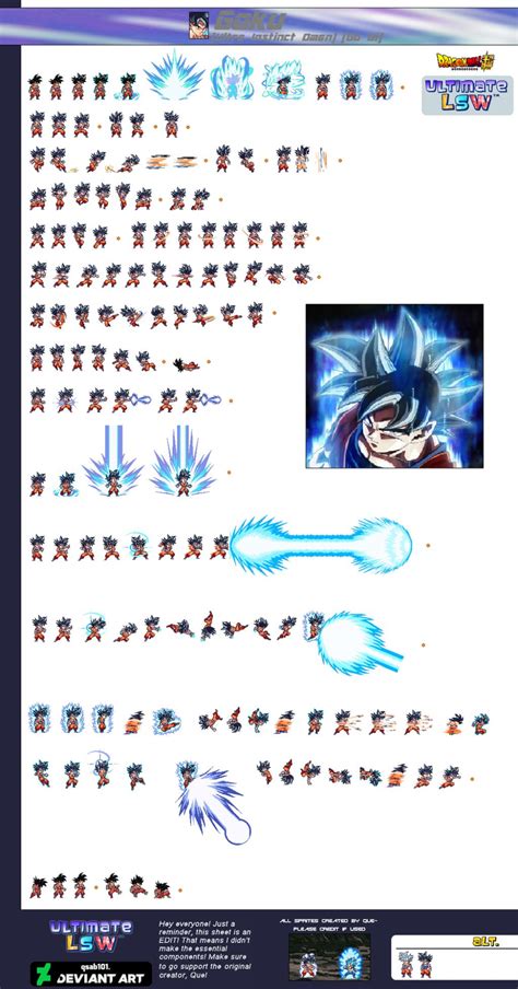 Ultra Instinct Omen Son Goku Go Gi Ulsw Sheet By Songoku0911 On