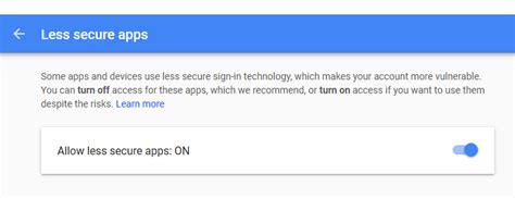 Under less secure apps, select go to settings for less secure apps. Can Gmail / Google Apps / G-Suite be used for SMTP relay ...