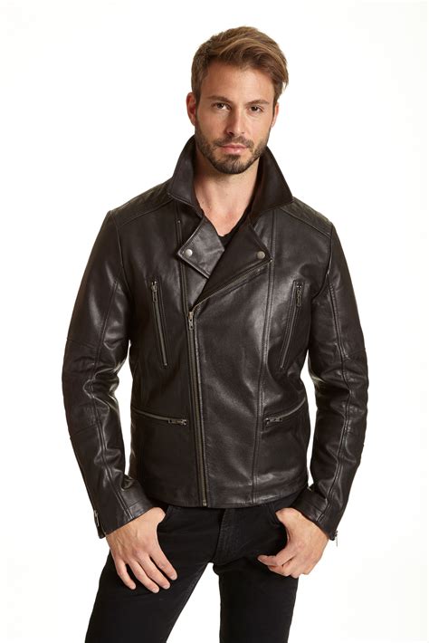 Shop with afterpay on eligible items. LeatherCoatsEtc Mens Asymmetrical Leather Moto Jacket