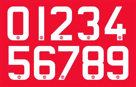 Adidas Manchester United 15 16 Font Revealed Jersey Font Football