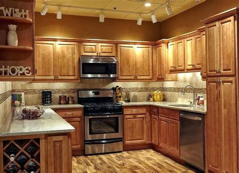 Insider secrets to testing and selecting paint colours. honey oak cabinets kitchen ideas tile ideas for oak cabinets kitchen with honey honey oak kitche ...