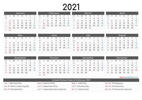 Monthly Calendar 2021 Printable Large Calendar Template Printable
