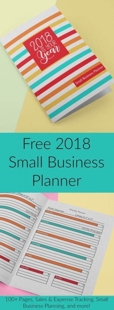 Free Printable 2018 Craft Business Planner Cutting For Business
