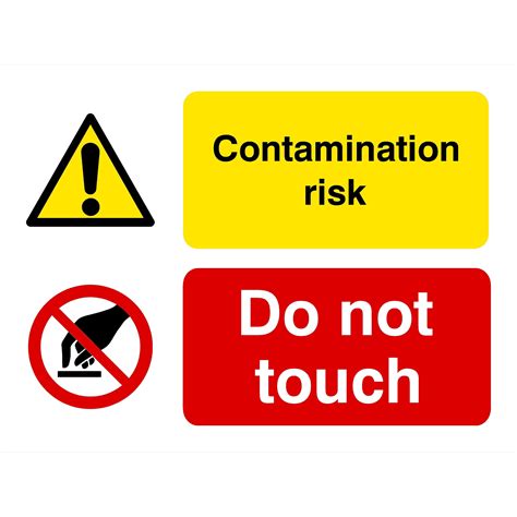 Contamination Risk Do Not Touch Multi Purpose Sign | COVID | Business
