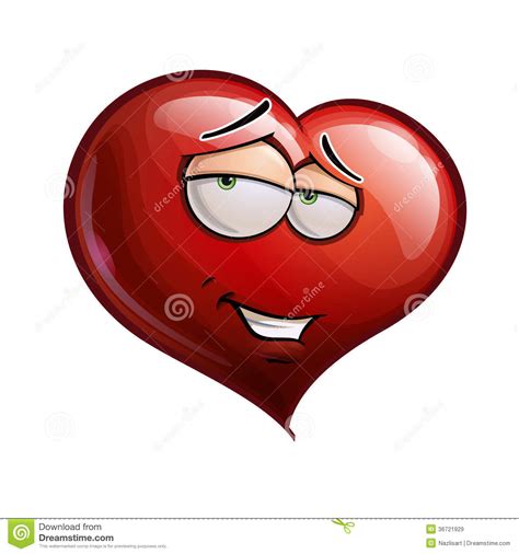 Heart Faces Romantic Stock Illustration Illustration Of