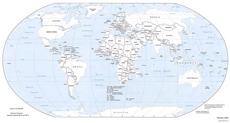 Large Political Map Of The World 1995 World Map With Countries