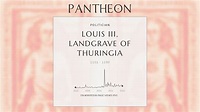 Louis III, Landgrave of Thuringia Biography - 12th-century Landgrave of ...