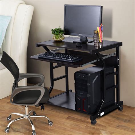 Goplus 30 Computer Workstation With Casters Sears Marketplace