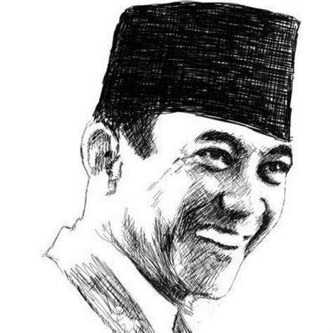 Sketsa Wajah Gambar Soekarno Hitam Putih 36 Gambar Sketsa Wajah Bung