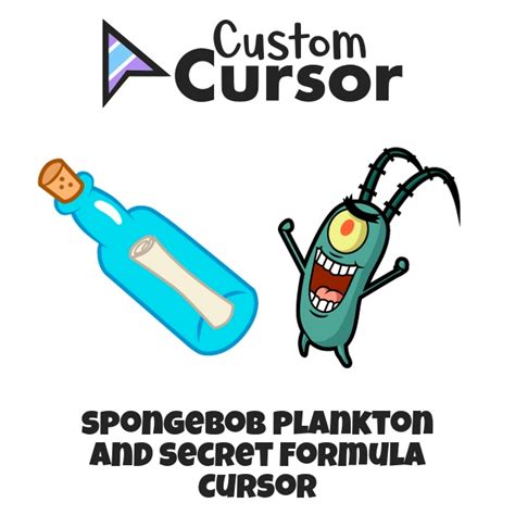 Spongebob Plankton And Secret Formula Cursor Custom Cursor