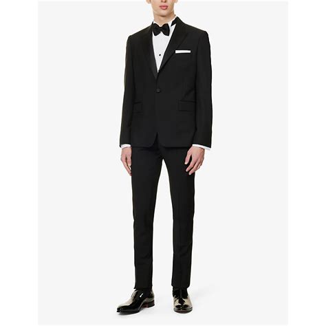 Paul Smith Mens Black Single Breasted Regular Fit Wool And Mohair Blend Two Piece Suit Modesens