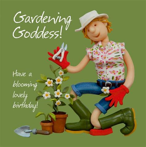 Birthday Card Funny Humour Gardener Gardening Goddess Or Two T Envy