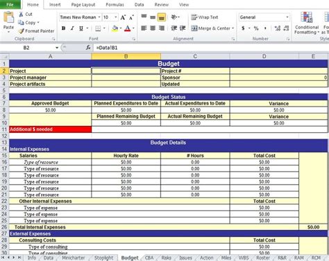 Action Plan Excel