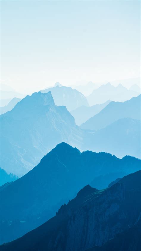 Blue Mountain Wallpaper Blue Mountain Amoled Mediumnice