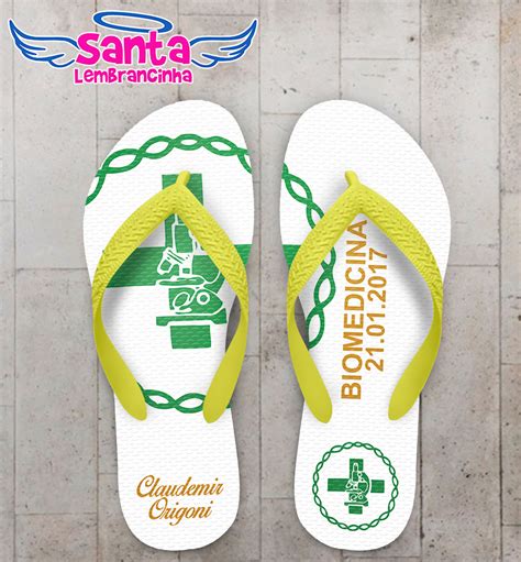 chinelo formatura medicina branco personalizado cod 3299 santa lembrancinha