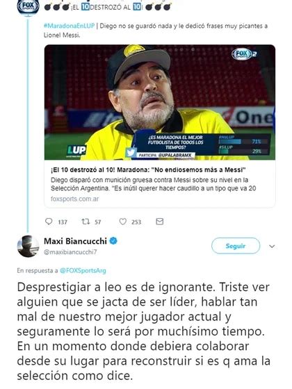 El Primo De Lionel Messi Salió Al Cruce De Diego Maradona Tras Su Polémica Frase