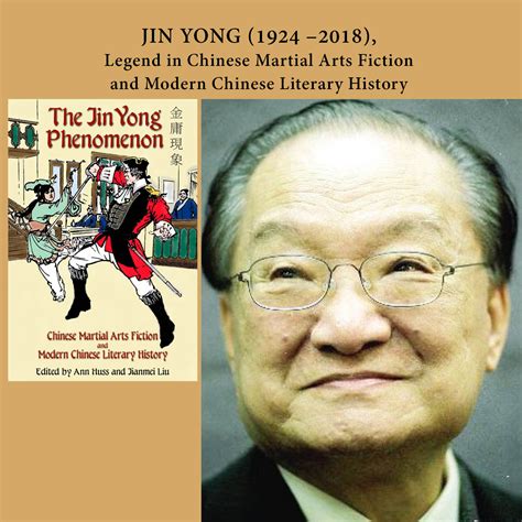 Jin Yong 19242018 Legend In Chinese Martial Arts Fiction And Modern Chinese Literary History