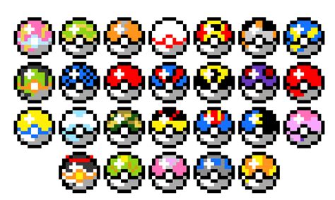 Pixel Pokeballs Pokemon Pokeball Pixel Pixelart Cute Freetoedit