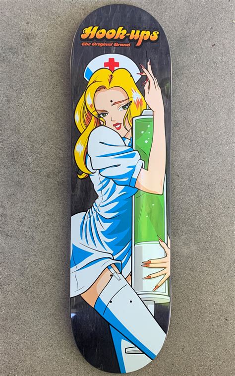 85 Hook Ups Skateboard Deck Nurse Girl Mika Assorted Skateboard Parts