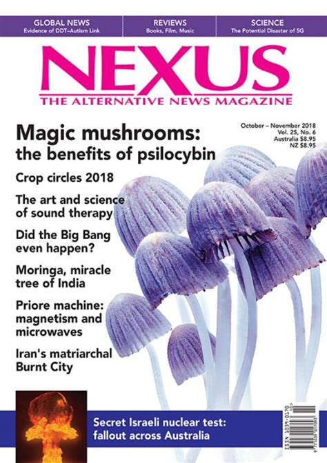 Magic Mushrooms Psilocybin Benefits Nexus Magazine